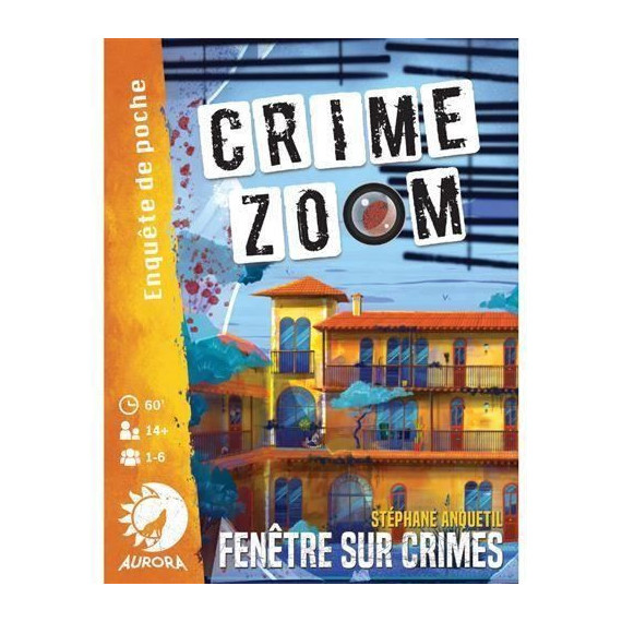 Crime Zoom Fenetre sur Crimes - Asmodee - Jeu d'enquete - Des 14 ans - 30 minutes a 1h