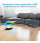 MEDION X50 SW - Robot Aspirate0ur Laveur avec Station de Vidange - Navigation Laser - Puissance 8000 Pa - Zones NO GO & GO