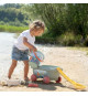 Smoby Life - Chariot de plage - Seau + Accessoires - 42% matériaux recyclés et 100% recyclabe