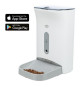 Distributeur automatique nourriture TRIXIE TX8 Smart 2.0 - 4,5L - 24 × 38 × 19 cm - Blanc