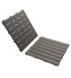 Smoby - Set de 6 dalles - Plancher de Maison -  45x45cm - Effet texturé bois -  Anti-UV - Plaqtique 100% recyclé et recyclable