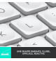Clavier sans fil Logitech - MX Keys Mini - GRIS PALE - Compact, Bluetooth, rétroéclairé pour MAC, iOS, Windows, Linux, Android
