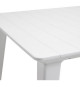 Table de jardin - rectangulaire - blanc - en résine - 8 a 10 personnes - Lima - Allibert by KETER