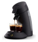 Machine a café dosette SENSEO ORIGINAL+ Philips CSA210/61, Booster d'arômes, Crema plus, 1 ou 2 tasses, Noir Carbone