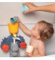 Jouet de bain Smoby Little Smoby Hippo - Toboggan et roues pour bébé de 18 mois - Bleu et vert