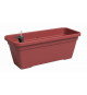 Jardiniere - Plastique - Rouge Foncé - Rectangulaire - L57,9 x P24,3 x H22cm - ARTEVASI