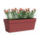 Jardiniere - Plastique - Rouge Foncé - Rectangulaire - L49,9 x P20 x H18,1cm - ARTEVASI