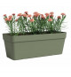 Jardiniere - Plastique - Vert Cendre - Rectangulaire - L49,9 x P20 x H18,1cm - ARTEVASI
