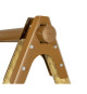 Portique bois et métal - 1,90m - 1 balançoire, 1 face a face, 1 échelle de corde et 1 toboggan 1,73m - OREKA TRIGANO