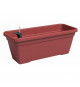 Jardiniere - Plastique - Rouge Foncé - Rectangulaire - L77,9 x P24 x H22cm - ARTEVASI