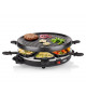Raclette/Grill - PRINCESS - 6 casseroles - Plaque Gril amovible - 800 W