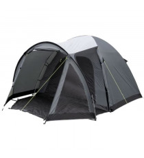 Tente de camping a arceaux - 5 places - KAMPA - Brighton 5 - Gris et noir