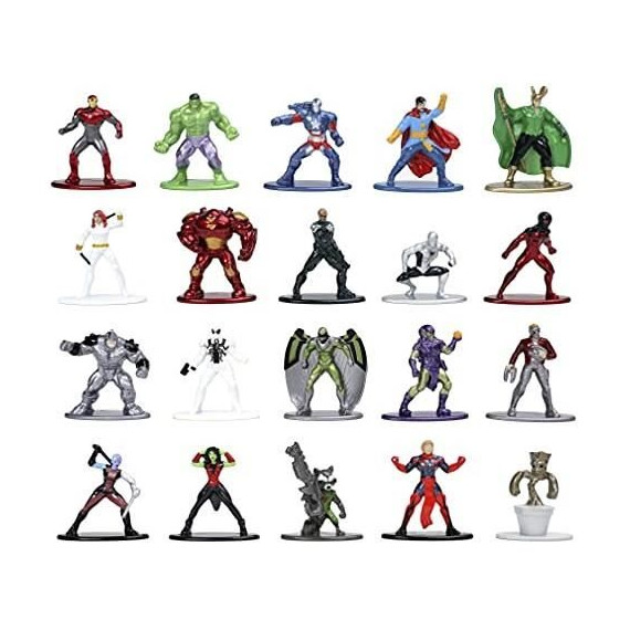 Coffret Marvel - 20 figurines 4cm en métal