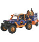 Dickie - Commandant de Dinosaures - 1 Jeep Wrangler avec remorque + 1 figurine articulée + 2 dinosaures