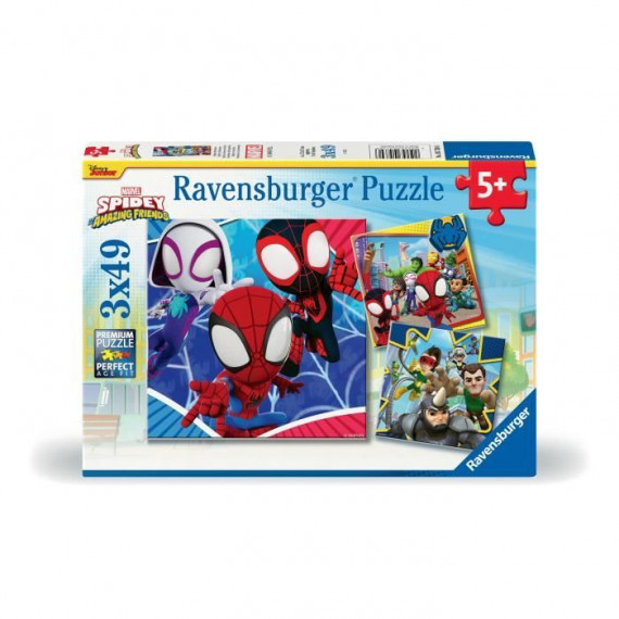 Ravensburger-SPIDERMAN-Puzzles 3x49 pieces - Spidey, le lanceur de toile-4005556057306-A partir de 5 ans