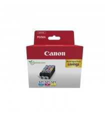 Multipack cartouches d'encre - CANON - CLI-521 Cyan/Magenta/Jaune
