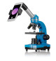 Microscope étudiant BIOLUX SEL - BRESSER JUNIOR - grossissement 40x-1600x - kit d'expérimentation - bleu