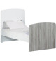 Lit évolutif 140x70 - Little Big Bed en bois gris
