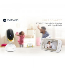 Baby Phone Vidéo connecté - MOTOROLA - Audio Bidirectionnel - Détection de Mouvement et Son-Vision Nocturne - VM85