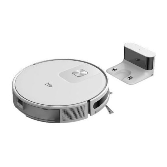 BEKO VRR60314VW - Aspirateur Robot  Laveur 2 en 1  Connecté - Autonomie 150 minutes - 2000 pa - Blanc