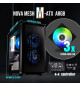 Boitier PC sans alimentation - BITFENIX Nova Mesh SE M-ATX ARGB (Noir) - Mini tour - Format Micro-ATX
