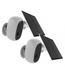 2 caméras avec panneau solaire - CHACON - 2-IPCAM-BE03-PS - Extérieur - WiFi