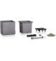 LECHUZA Jardiniere Canto Color Square 40 ALL-IN-ONE Gris 13720
