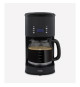 Cafetiere programmable - HKoeNIG - MG32 - 1,5 L (12 tasses) - 1000 W - Ecran LCD - Maintien au chaud - Noir et acier inoxydable