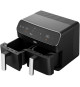 Friteuse multifonction a air chaud - BEKO - FRL5388B - 2400 W - 8,5 L pour 2 kg de frites - 2 cuves (2x 4,5 L) - Noir