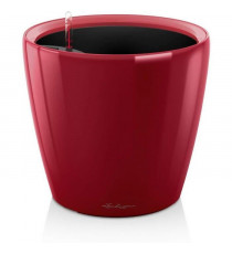 Pot de fleur LECHUZA Classico Premium LS 50  - kit complet, rouge scarlet brillant