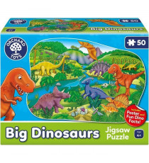 Puzzle Les dinosaures - ORCHARD - 50 pieces - Développe la coordination et les compétences observationnelles