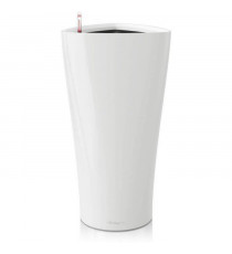 Pot de fleur - LEC - Delta Premium 40 - blanc brillant - systeme d'irrigation intégré