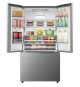 Réfrigérateur américain HISENSE RF815N4SASE - 2 Portes + 1 tiroir - Pose libre - Capacité 635L - L91,4 cm - Inox