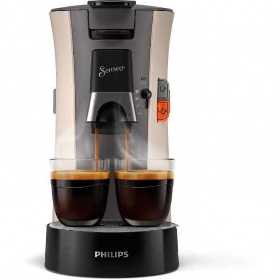 Machine a café dosette SENSEO SELECT Philips CSA240/31, Intensity Plus, Booster d'arômes, Crema plus, 1 a 2 tasses, Nougat