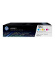 HP 126A Pack de 3 cartouches de toner trois couleurs authentiques (CF341A) pour LaserJet Pro 100, Color MFP M175/200/MFP M275…