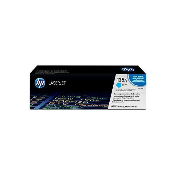 HP 125A Cartouche de toner cyan LaserJet authentique (CB541A) pour HP Color LaserJet CM1312/CP1215/CP1217/CP1515/CP1518