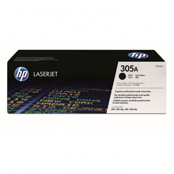 HP 305A Cartouche de toner noir LaserJet authentique (CE410A) pour HP LaserJet Pro Color M351/M375/M451/M475