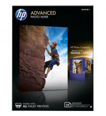 Papier Photo Brillant HP Advanced - 25 feuilles - 13 x 18 cm - Sans Bordures
