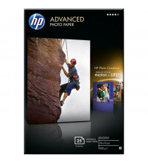 Papier photo HP Advanced brillant sans bordure - 25 feuilles/10 x 15 cm