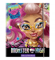 Carnet de croquis Monster High avec trousse de maquillage - LISCIANI - Apprenez l'art du maquillage