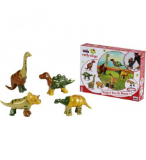 Jouet magnétique - KLEIN - 4 grands dinosaures Funny Puzzle, 1+ - Stimule la créativité et l'habileté manuelle !