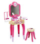 Jouet de beauté - KLEIN - Centre de beauté Barbie Happy Vibes - Complet avec de nombreux accessoires et lumiere.