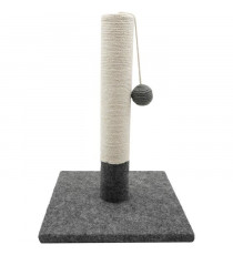 Poteau griffoir - TYROL - 404113 - Simple - Gris et blanc - 42cm