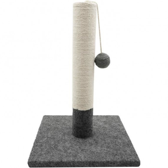 Poteau griffoir - TYROL - 404113 - Simple - Gris et blanc - 42cm