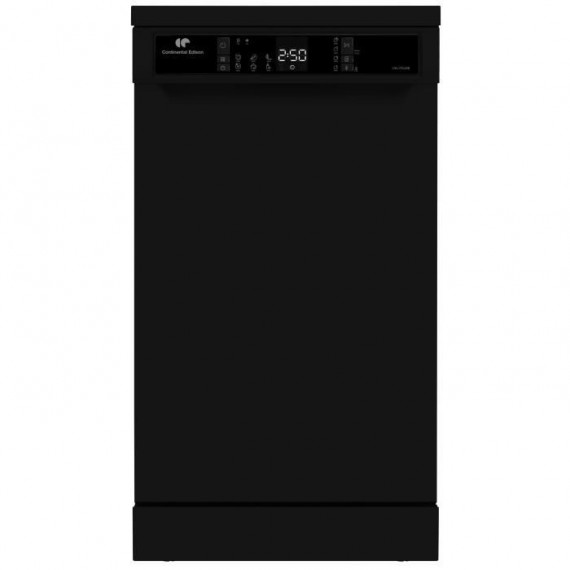 Lave-vaisselle pose libre CONTINENTAL EDISON - 10 couverts - Largeur 44,8 cm - Classe D - 45 dB - Noir