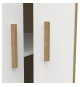 Armoire 2 portes - NAILI - Hamilton / Blanc mat - 89,1 x 50 x 183 cm - DEMEYERE