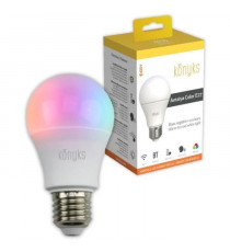 Ampoule Wifi - KONYKS - Antalya Color E27 - LED Wifi + Bt - 1055 Lumens - 11 W - Couleurs + Blanc - Compatible Alexa / Google…