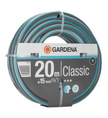 Tuyau d'arrosage Classic GARDENA - Longueur 20m - Ø15mm - Haute résistance pression 22 bar - Garantie 12 ans