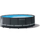 INTEX - Kit piscine ultra XTR - Gris foncé Ronde Tubulaire - (Ø)4,27 x (h)1,22m