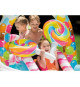 Aire de jeux gonflable - INTEX - Royaume des bonbons - 168 / 206 Litres - 2 ans et + - 295 x 191 x 130 cm